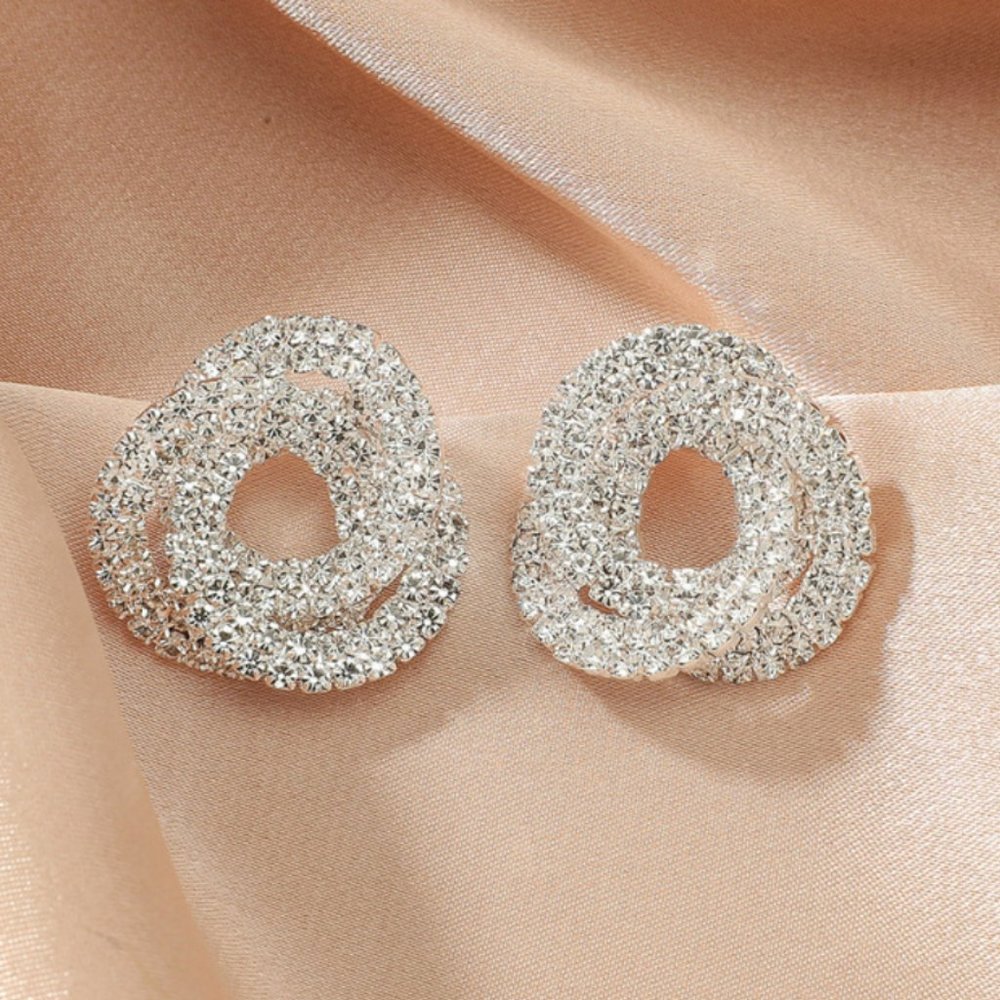 Rhinestone Crystal Stud Earrings